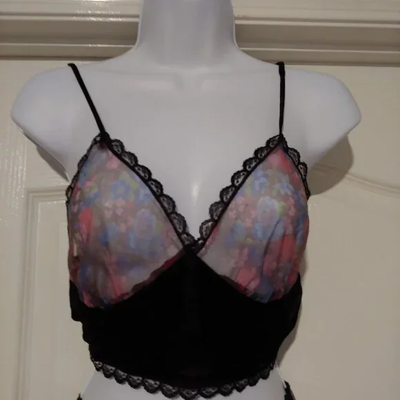VTG Petra Fashions 89/90's Sheer Floral Lingerie Set Harem Sheer Genie Loungewea - Picture 2 of 12